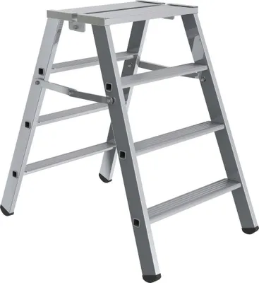 Produktbild von Günzburger Steigtechnik Klapppodest beidseitig begehbar 2 x 4 Stufen - 050096