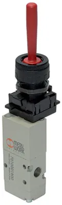 Produktbild von Riegler 3/2-Wegeventil, manuell, Handhebel, NC, monostabil, G 1/8