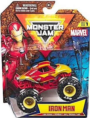 Image de MONSTER JAM - modèle de collection en métal de Monster Truck, Marvel, assortiment, 1:64