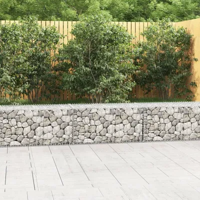 Obrázek produktu pro vidaXL Gabionová stěna s krytem 300×50×50 cm Pozinkovaná ocel
