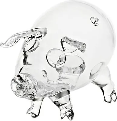 Produktbild von Glückschwein "Pavel" (18cm), transparent