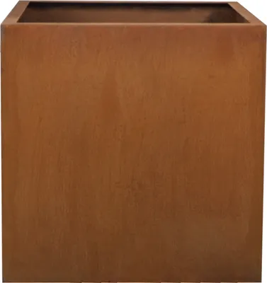 Produktbild von KÖHKO® Designer-Blumenkübel aus Cortenstahl VIVO 55 x 55 x 43 cm | Pflanztopf in Edelrost-Optik in Quaderform
