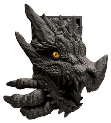 Produktbild von Drachenstatue als Buchstütze für Bücherregale und Schreibtische