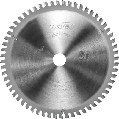 Produktbild von Mafell Sägeblatt KSB-AL185 185x1,4-2,0x20mm Z60 Akku Handkreissäge 092609