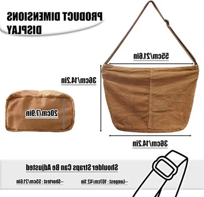 Große Damen Shopper Tasche aus Stoff für den täglichen Gebrauch, Büro, Schule und Reisen