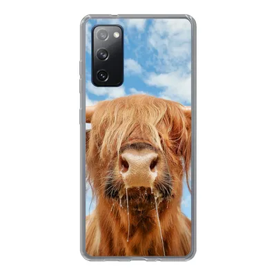 Produktbild von MuchoWow® Handyhülle Schutzhülle Hülle für Samsung Galaxy S20 FE Schottischer Highlander - Wolke - Tiere Silikon Softcase Handy Hülle - Abdeckung