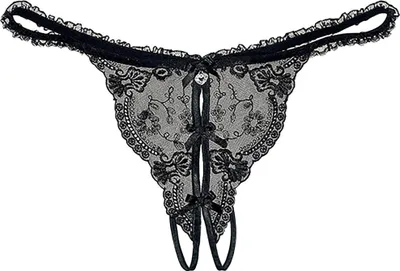 Produktbild von Petite fleur gold String-Ouvert schwarz Größe 44/46