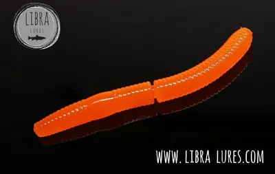 Produktbild von LIBRA LURES FATTY D´WORM: Krill / 011 Hot Orange