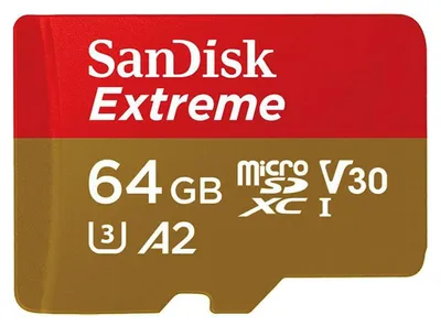 Zdjęcie produktu dla SanDisk Extreme, 64 GB, MicroSDXC, Klasa 10, UHS-I, 170 MB/s, 80 MB/s