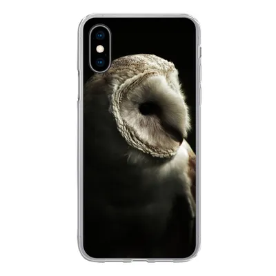 Produktbild von MuchoWow® Handyhülle Schutzhülle Hülle für iPhone X Eule - Vogel - Porträt Silikon Softcase Handy Hülle - Handyhülle