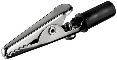 Produktbild von Goobay Tools Krokodilklemme mit Schraube, Länge 51 mm, Schwarz
