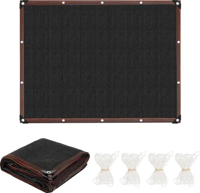 Produktbild von Faziango Schattiernetz 300x400 cm – Strapazierfähiges Sonnenschutznetz für Terrasse, Balkon & Garten schwarz