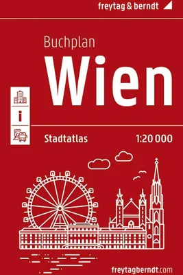 Obrázok produktu pre freytag & berndt Stadtatlas Wien Buchplan 1:20.000