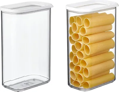 Produktbild von Mepal | Modula Vorratsdosen Spar-Set | 2000 ml | Weiß | ideal für trockene Lebensmittel | Frischhaltedose