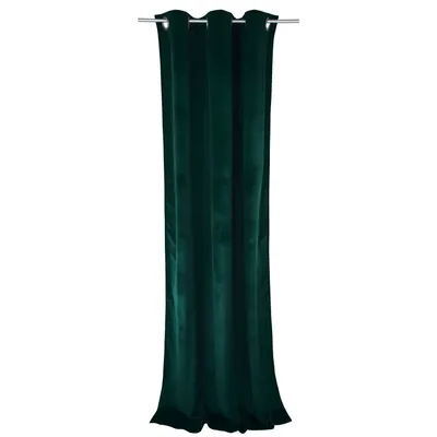 Produktbild von TOM TAILOR Nieprzezroczysta zasłona oczkowa FRENCH VELVET Ciemnozielony 135 x 245 cm