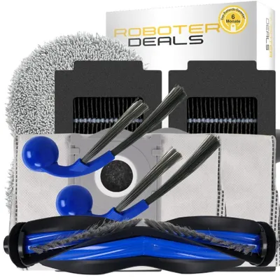 Immagine prodotto di Kit di accessori e pezzi di ricambio per Deebot T30C PRO Omni, T30C, T30C OMNI (2 sacchetti, 2 filtri, 2 spazzole laterali, 2 panni, 1 spazzola principale)