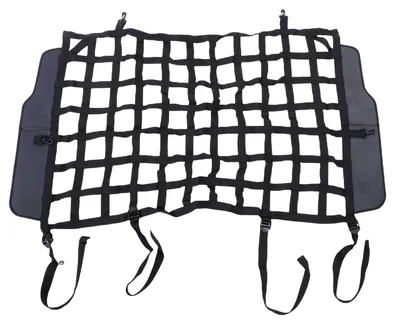 Image de Filet de séparation pour coffre destiné aux animaux de compagnie, filet de séparation pour les sièges arrière, filet de sécurité pour voiture destiné aux chiens, pièce de rechange pour Jeep Wrangler JK JL 4 portes 2007-2025
