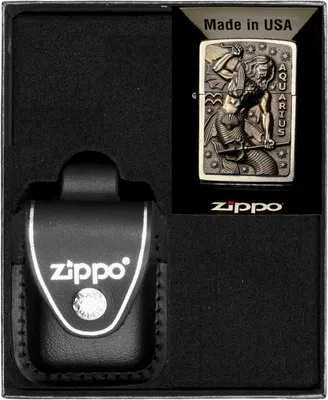 Obrázek produktu pro Sada zapalovačů ZIPPO ZODIAC AQUARIUS wodnik dárek No3