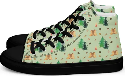 Produktbild von Mr. & Mrs. Panda Damen Sneaker Black Edition Igel händchenhaltend Größe 35 1/2 - Grün - Geschenk, Hochzeit, Verknallt, Große Liebe, Schwarze Sneakers, für, Love, Freundin