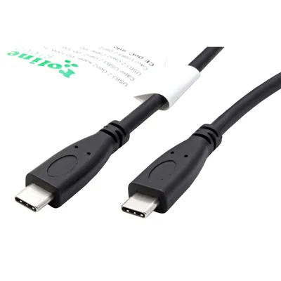 Obrázek produktu pro ROLINE 11.44.9057, 1 m, USB C, USB C, USB 3.2 Gen 2 (3.1 Gen 2), 10 Gbit/s, Černá