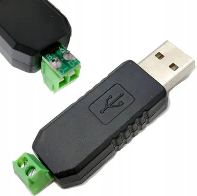 Produktbild von Rosfix USB RS485 Konverter CH340 – 6 Mbps, Terminalblock, Modbus, PLC, Windows/Linux | Industrieautomation Adapter