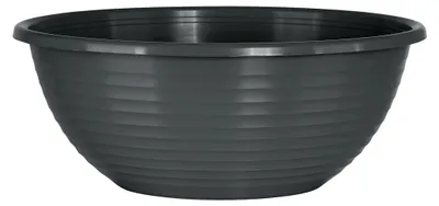 Produktbild von Pflanzschale Standard rund aus Kunststoff, Farbe:anthrazit, Durchmesser:44 cm