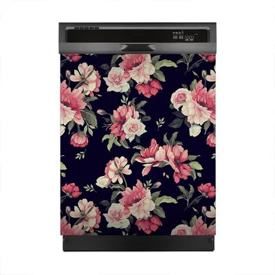 Produktbild von Aufkleber sticker 60x70 cm Dekorative folie Spülmaschine - Blümchenmuster mit Blumen