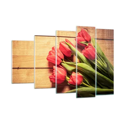 Produktbild von Bilder auf glas - Tulpen Blumenstrauß Sommer Garten - 150x100cm - Glasbilder - Wandbilder - Kunstdruck - Wanddekoration aus Glas - Glas Bilder - Wandbild auf Glas - GEG150x100-2867