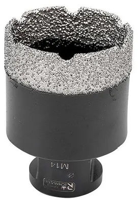 Produktbild von RICHMANN Diamant Lochsäge M14 ?45mm, Winkelschleifer Fliesenbohrer Fliesen Bohrkrone Glasbohrer Trockenbohrer, Granit Marmor Naturstein Flex