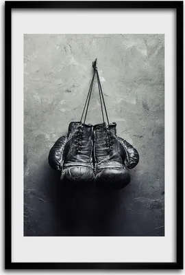 Produktbild von Bild - Bilderrahmen - 40 cm x 60 cm - MDF - Rahmen - Wandkunst - Boxhandschuhe