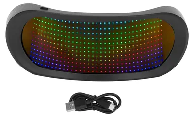 Immagine prodotto di Occhiali luminosi a LED, 4 modalità, senza montatura, 12 x 36 pixel, controllo tramite app, BT, a colori, luminosi
