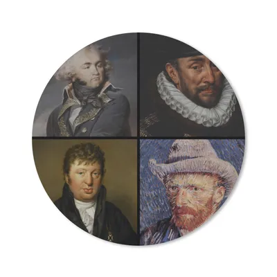 Produktbild von MuchoWow® Mauspad Mousepad Collage - Alte Meister - Malerei 40x40 cm - Mousepads - Maus Mat - Pad - Mausunterlage - Schreibtisch Accessoires