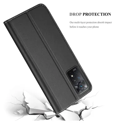 Produktbild von Cadorabo Handyhülle für Xiaomi RedMi NOTE 11 PRO 4G / 5G Schutz Hülle in Schwarz Cover Etui Book Case Booklet