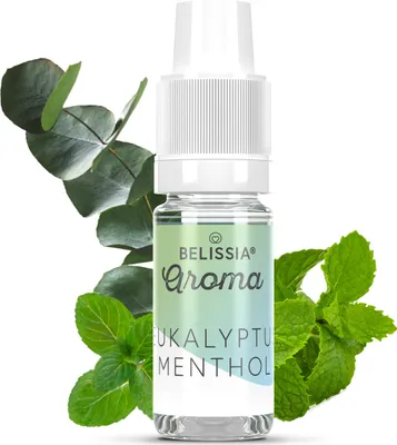 Produktbild von Belissia Lebensmittelaroma Eukalyptus-Menthol - 10ml Hochdosiertes Aroma - Kalorienfrei, Vegan - Für Speisen, Getränke, Shake, Quark uvm.
