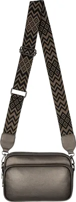 Produktbild von Umhängetasche (7038) Bauchtasche Crossbody-Bag Kunstleder Italy-Design BRONZE