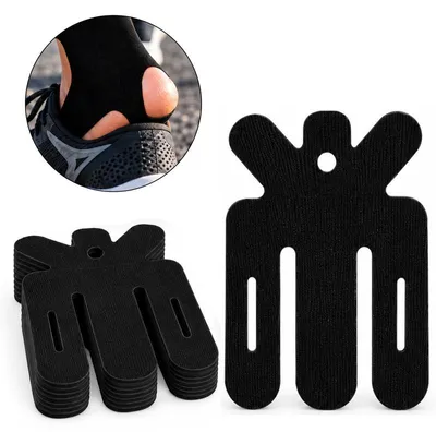 Produktbild von Kinesiologie-Tape Achillessehne, elastisches Sporttape wasserfest, Kinesiologie Tape für Muskeln, atmungsaktiv, hautfreundlich, 12 Stück Schwarz