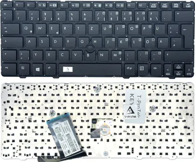 Image de FRANÇAIS - Clavier noir avec trackpoint sans cadre compatible avec HP EliteBook 2570p