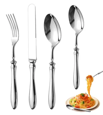 Immagine prodotto di Set di forchette e cucchiai in acciaio inossidabile per la tavola