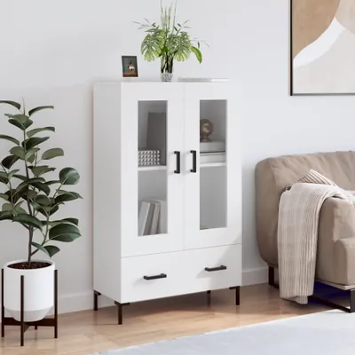 Produktbild von [Home] Highboard Weiß 69,5x31x115 cm Holzwerkstoff , Neue Mode 2024 im häuslichen Leben