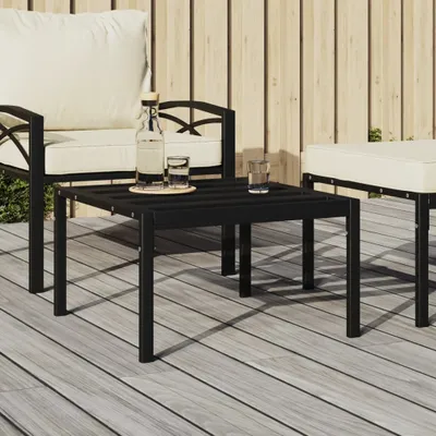 Produktbild von "2026 Promotion" Garten-Couchtisch Schwarz 60x60x35 cm Stahl - Gartenstühle CC22066