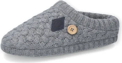 Produktbild von Dockers by Gerli Damen Hausschuh Pantoffel Pantolette Slipper Strickoptik, Größe:EUR 40, Farbe:Grau (Grey)