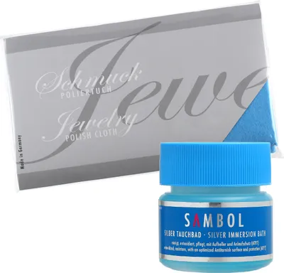 Produktbild von Sambol Silber Tauchbad Silberbad 150 ml mit Poliertuch 20x22 cm
