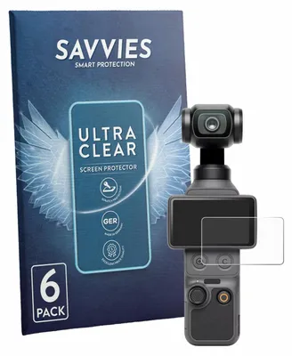 Produktbild von 6x Für DJI Osmo Pocket 4 Schutzfolie Savvies Displayschutz Display Schutz Folie Klar Transparent