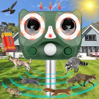 Imagen del producto de Repelente de plagas solar – Recargable – Impermeable – Dispositivo para jardín