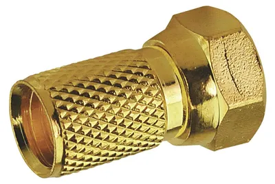 Zdjęcie produktu dla Schwaiger GOFST7002 537, F-Typu, Złoto, Metal, 2 szt.