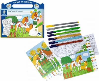 Produktbild von Staedtler triplus Malen nach Zahlen, Pferd