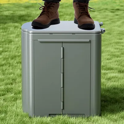 Productafbeelding van Draagbaar Toilet Compacte Heavy-Duty Wc Met Papierhouder