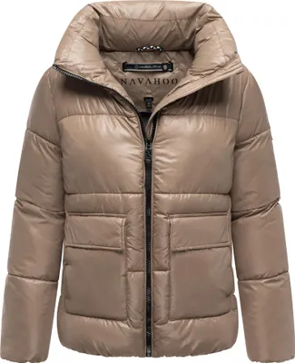 Produktbild von Navahoo Damen Winterjacke Eispracht – warme, gesteppte & vegane Jacke, Taupe Grey, Gr. 40 – L
