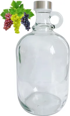 Produktbild von 1,5L Flasche mit Schraubverschlüss Weinballon Glasballon Weinflasche Gallone