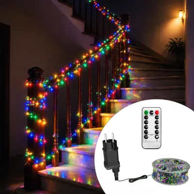Produktbild von YARDIN Kupferdraht-Dekoleuchte 30m 300LED Mehrfarbig, LED Dekoleuchte, Stimmungsbeleuchtung mit Fernbedienung, Timer, 8 Lichtmodi
